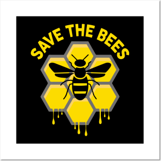 Save the Bees Environmentalist T-Shirt Posters and Art